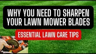 How to sharpen lawn mower blades. #landscapingtips