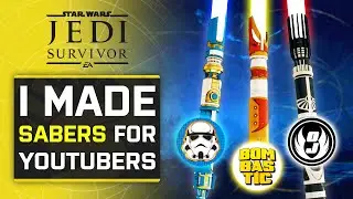 I made CUSTOM Lightsabers for my favorite Star Wars YouTubers...