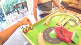 ОБЗОР / ИГРОВОЙ СТОЛ ДЛЯ РЕБЕНКА / WOODEN ACTIVITY TABLE with 45-pc TRAIN SET