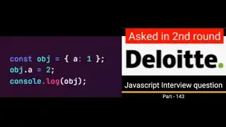 Javascript output based Interview question - Part 143  