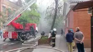 Пожар г.Ростов-на-Дону, пер. Братский 16.05.2015