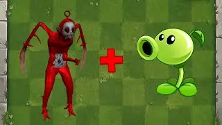 Slendytubbies + Peashooter Fusion - Plants vs Zombies Animation