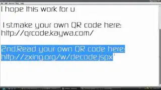 How to make your own QR code and read your QR code