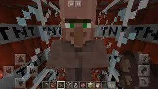 я затроллил  этих жителей в Minecraft