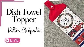 DIY Hanging Dish Towel Topper Free Pattern