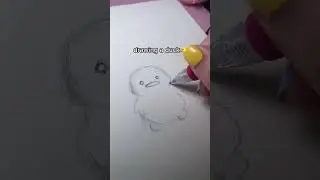drawing a duck!!!🐤 i’m a big duck fan :) 