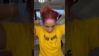 How I color my natural hair red! 