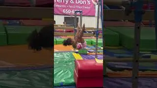 My little gymnast!  