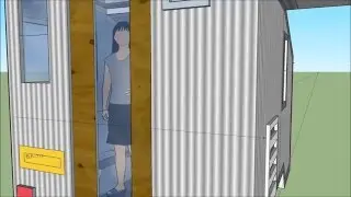 8x6 Trailer Micro Caravan Tiny House Solar 2 Berth Hut Concept