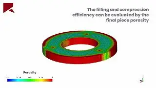 Metal powder simulation in a die filling process using Rocky DEM