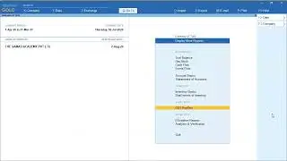 Advance Receipt Transaction entry in Tally