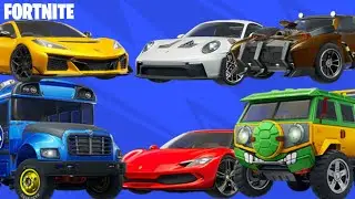 ALL Fortnite CARS  Untill Now