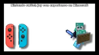Nintendo switch joycon experience on Minecraft