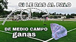 EL RETO DE LA PORTERÍA SI LE DAS AL PALO GANAS DINERO  ⚽️💸