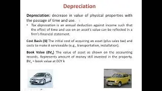 Depreciation by straight-line, declining balance, and MACRS - EM 675, Class 26 (13 April 2023)