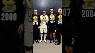 Ballon d’Or winners together 🥹 Rivaldo, Kaka, Cannavaro, Figo, Owen, Shevchenko 🔥 