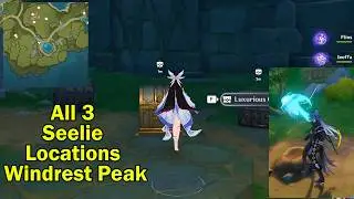 All 3 Seelie Locations at Brightcrown Canyon -Windrest Peak |Mondstadt | Genshin Impact 6.5 New Map