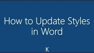 MS Word - How to Create a Note, Warning, or Comments Style