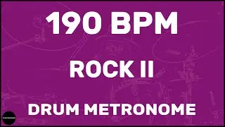 Rock II | Drum Metronome Loop | 190 BPM