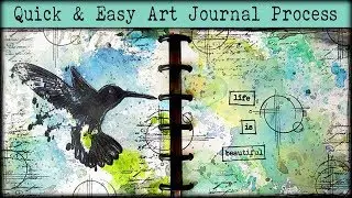 Quick & Easy Art Journal Process When You don't Have A Lot Of Time