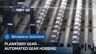 Automated hobbing of planetary gears in under 8.5 seconds | K 160 Gear hobbing machine