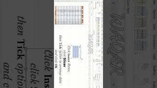 How to Use Slicer instead of Filter in Excel
