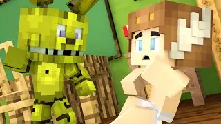 Minecraft School - FNAF Sister Location - SPRING TRAP BULLIES MOOSE! #6