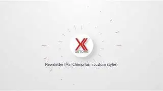 Newsletter MailChimp form custom styles