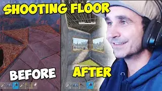Summit1g BUILDS a SHOOTING Floor For His Base
