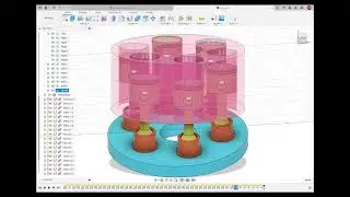 piston pump (tangent relationship) Autodesk Fusion360