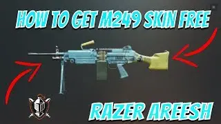 How to get Free M249 Rare skin in Pubg Mobile | Razer Areesh