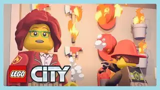Fire at the Fire Station | LEGO City Adventures | Wildbrain Little Jobs