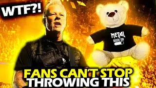 FANS CAN'T STOP THROWING TEDDY BEARS TO JAMES HETFIELD LIVE (2024) #METALLICA
