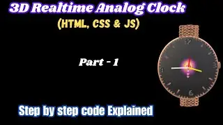 Clock using HTML, CSS and JavaScript (JS)  || Beginners friendly html,css and javascript