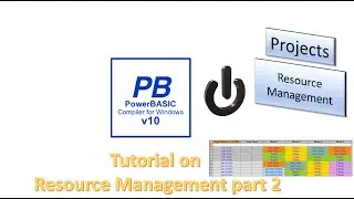 PowerBasic Projects - Resource Management - Part 2