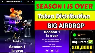 Hamster season 1 is over | airdrop announcement season end | hamster season end