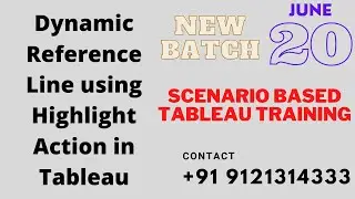 Dynamic Reference Line using Highlight Action in Tableau