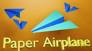 Paper Airplane for 1 min in Blender!