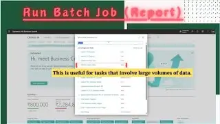 RUN Batch Job (Report) To Update Tasks in Navision & Business Central