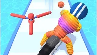 Rope Man Game Walkthrough (lvl 1-4) - Funny Games