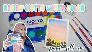 🎨Review Giotto watelcolor || painting with Giotto watercolor🍒