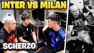 SCHERZO PAPÀ SONO DIVENTATO INTERISTA al DERBY di CHAMPIONS *INTER VS MILAN*
