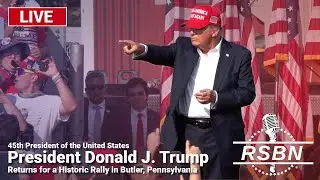 LIVE REPLAY: President Trump Returns for a Historic Rally in Butler, Pennsylvania - 10/5/24