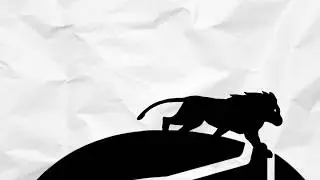 Lion animated logo with roar HD