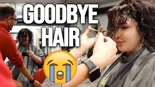 CHOPPED OFF MY HAIR + GOING BLONDE TO BLACK IN ONE SESSION !