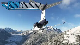 [MSFS] LFMN to LSZS - Engadin valley approach.