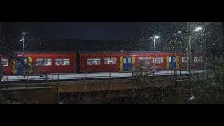 Evening Heavy Snow Train Station (BMPCC)