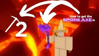 How to get the new SPORE AXE in the Sakura Update | Refinery caves 2 (Roblox)