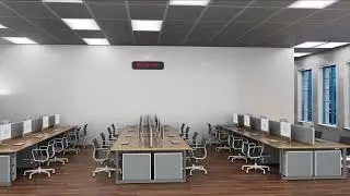Talking Heads Office Created and Rendered in Blender