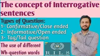 Concept of Question in English Grammar | How to make Interrogative sentences |RILS The Lingua Expert